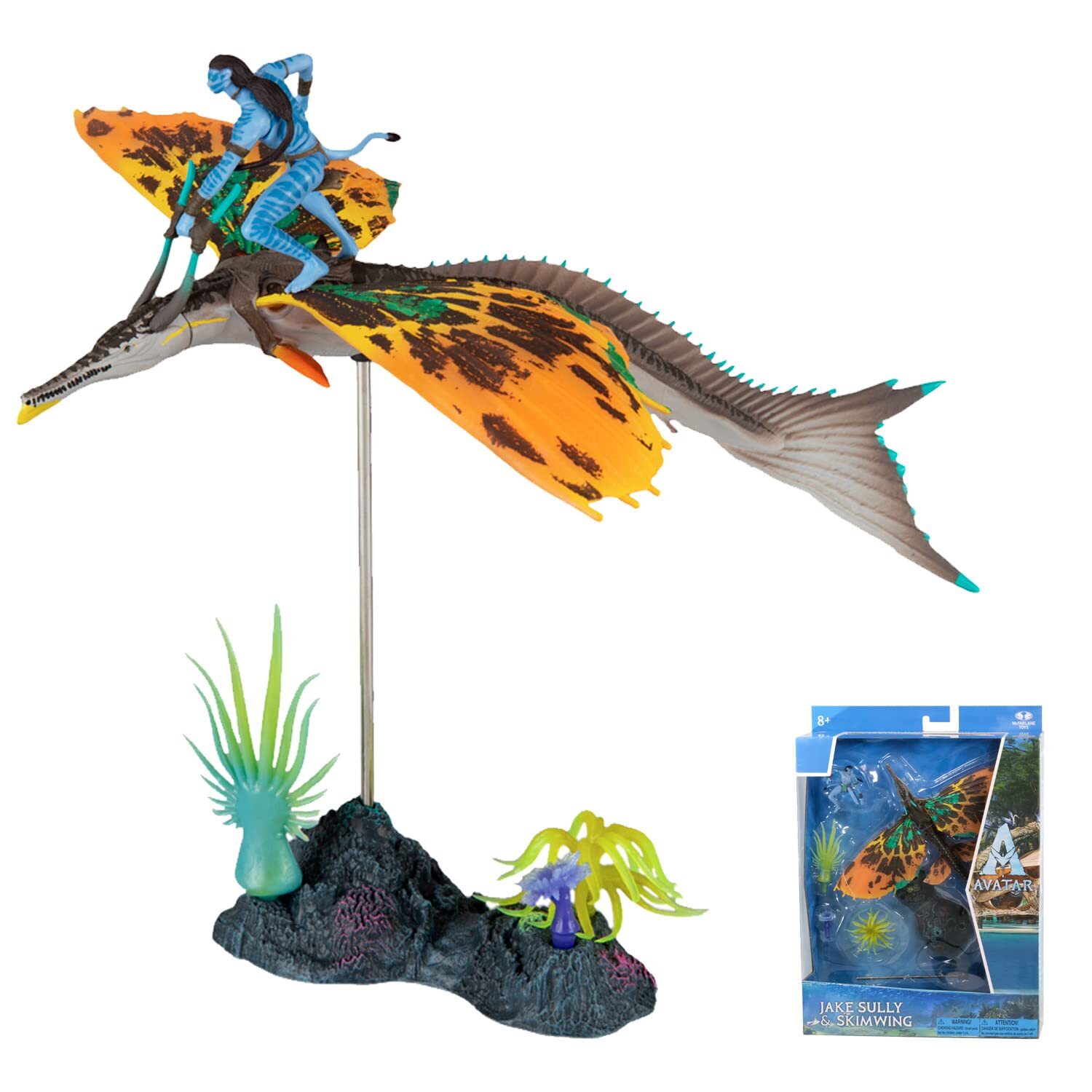 McFarlane Toys, Disney Avatar, World of Pandora Skimwing and Jake Sully Avatar M