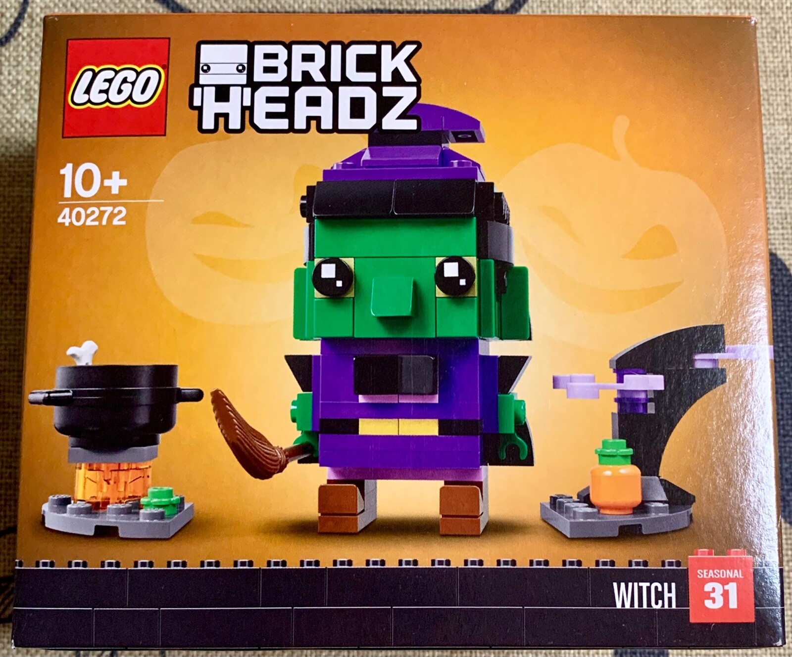 LEGO NUOVO E SIGILLATO - BRICKHEADZ 40272 - STREGA DI HALLOWEEN - STAGIONALE