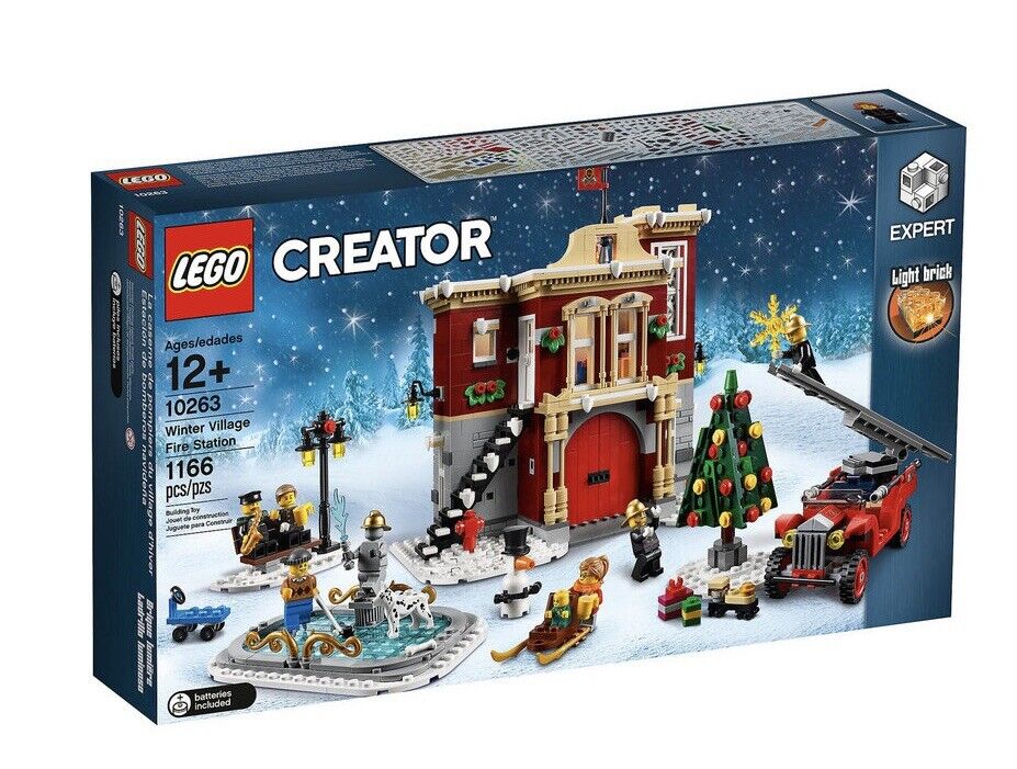 LEGO 10263 CREATOR EXPERT - CASERMA DEI POMPIERI VILLAGGIO INVERNALE- NEW