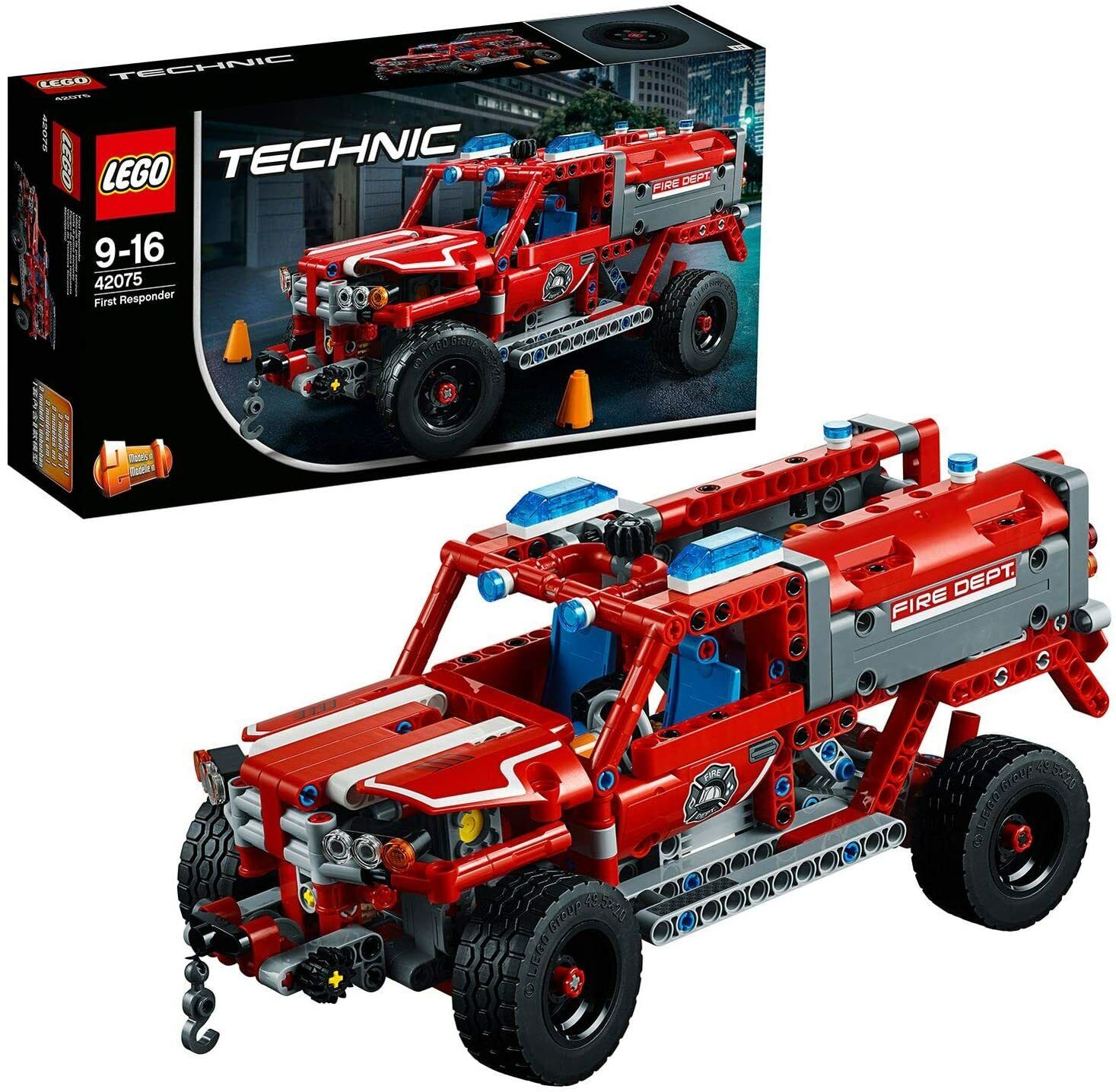 LEGO TECHNIC 2 IN 1 FUORI PRODUZIONE- UNITA' DI PRIMO SOCCORSO FIRST RESPO 42075