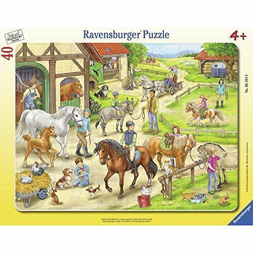 Auf dem Pferdehof - Puzzle mit 40 Teilen (I3o)