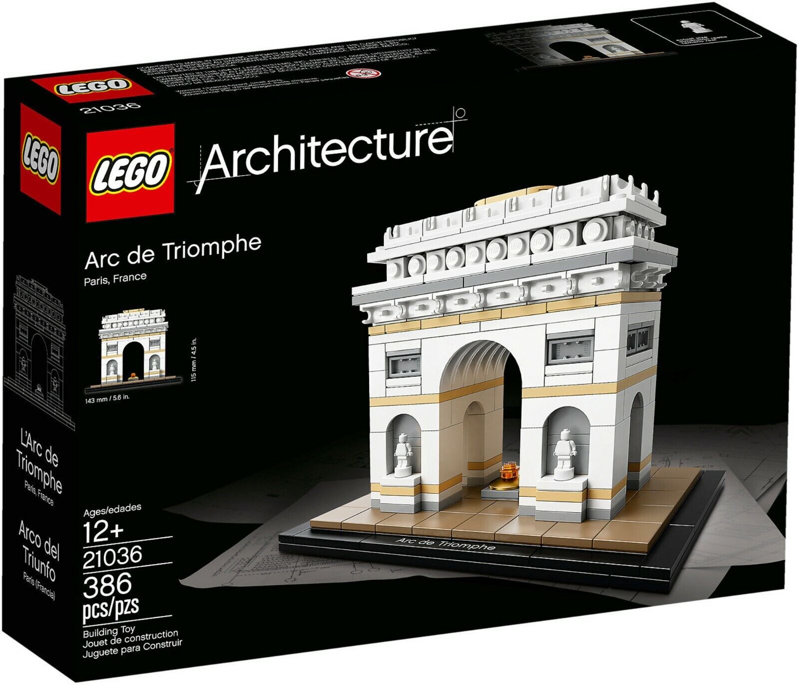 LEGO 21036 - Architecture - Arco di Trionfo - Arc de Triomphe - NUOVO - MISB