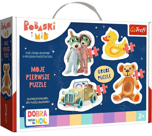 Puzzle 4w1. Dobranoc, Trefliki na noc. Urocze Bobaski