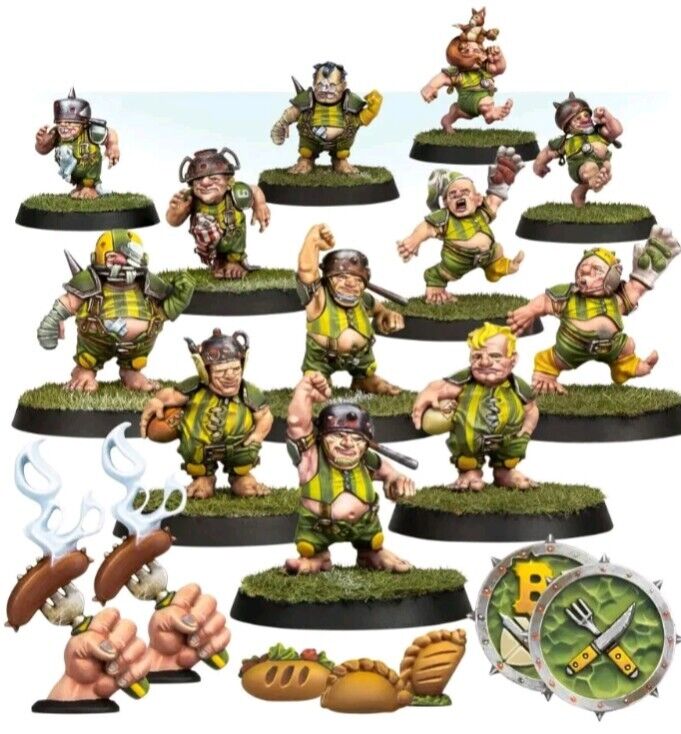 Games Workshop Blood Bowl - Halfling Blood Bowl Team Painted