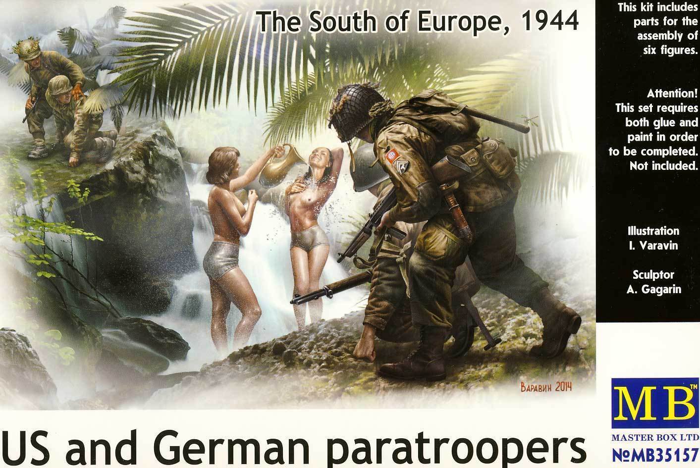 MASTERBOX U.S.& GERMAN PARATROOPERS THE SOUTH EUROPE 1944 1:35 cod.MB35157