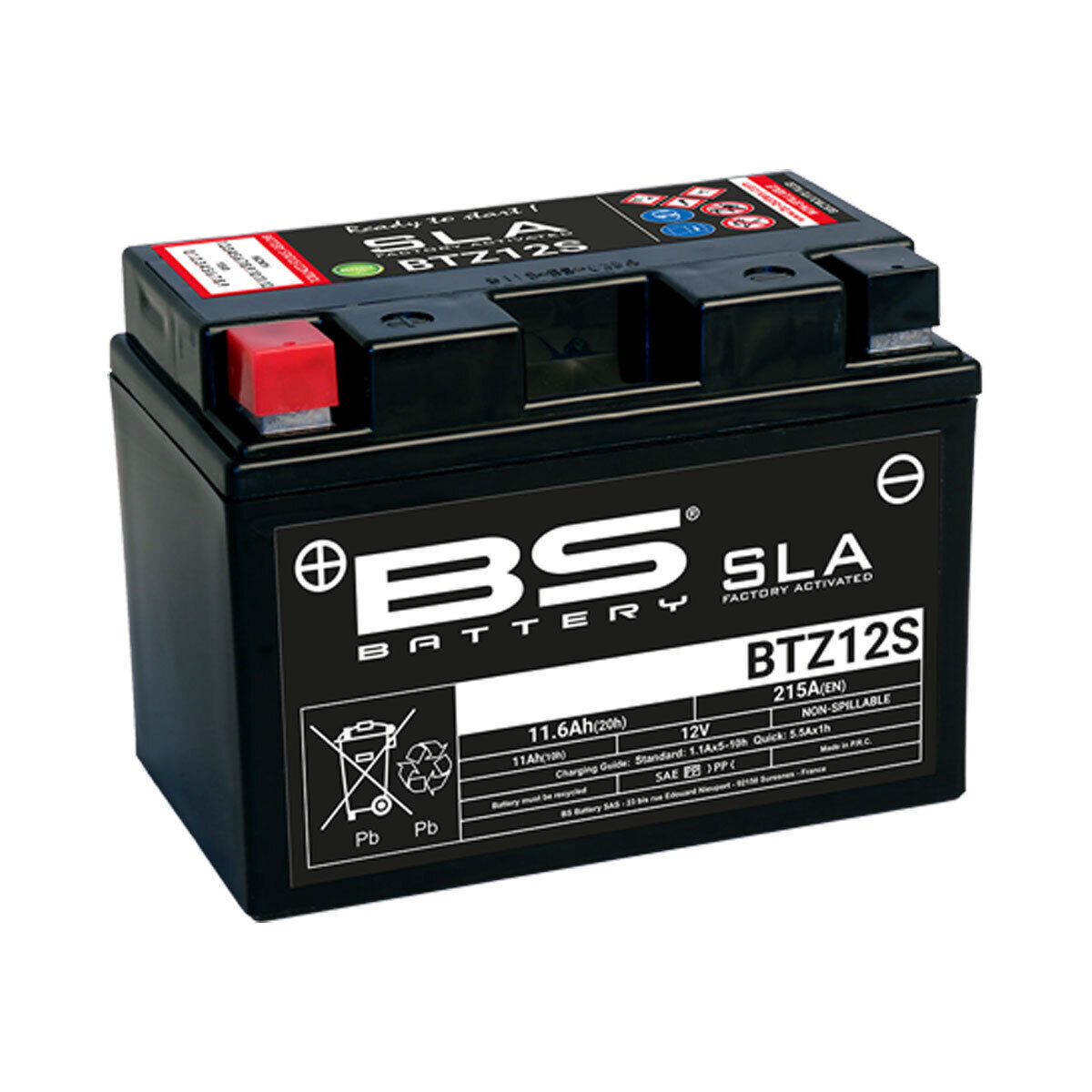 BATTERIA PRECARICATA BS BATTERY SLA BTZ12S PER HONDA 300 SH ABS (NF0511) 2016-2