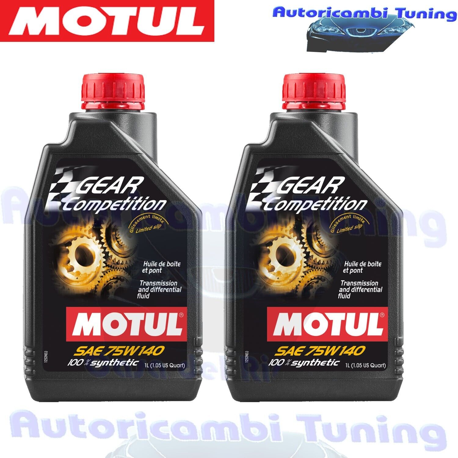 Motul 2 Lt Olio Cambio Differenziale Gear Competition 75W140 LSD 100% Sintetico