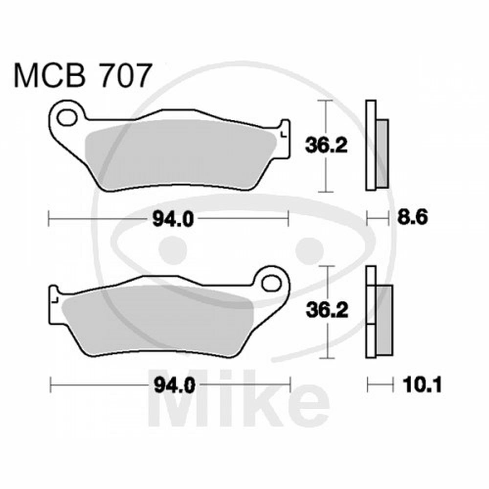 PASTIGLIE SINTER SH TRW LUCAS 787.09.59 BMW 1200 R RT 2005-2014