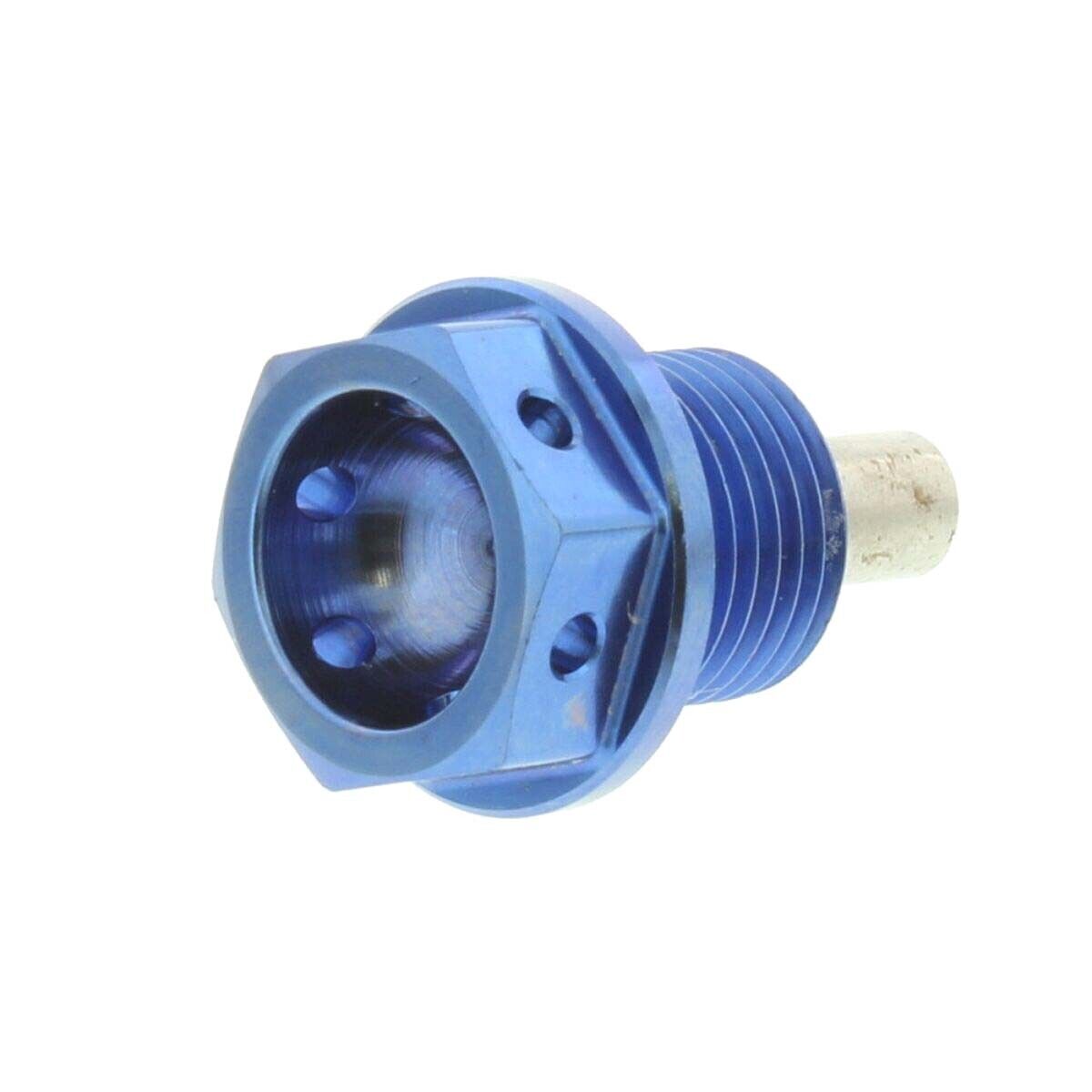 TAPPO OLIO MAGNETICO M14X1.25 12MM BLU PER SUZUKI 450 GS T 1981-1983