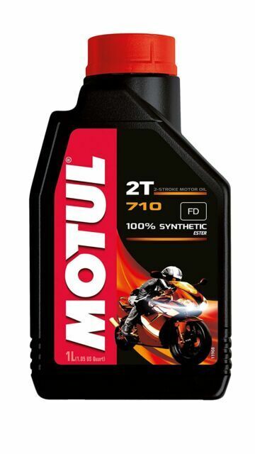 Motul 710 2T Olio Sintetico 1L - Miscela Scooter, Cross, Enduro, Moto