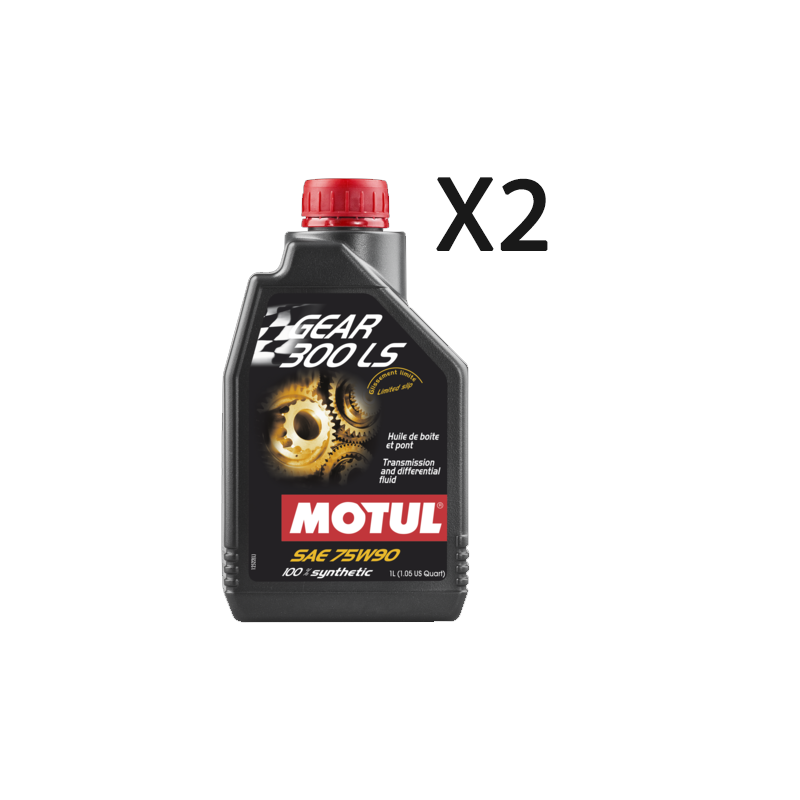 Motul Gear 300 LS 75W90 Olio Cambio Differenziale Trasmissioni Sintetico 2 Litri