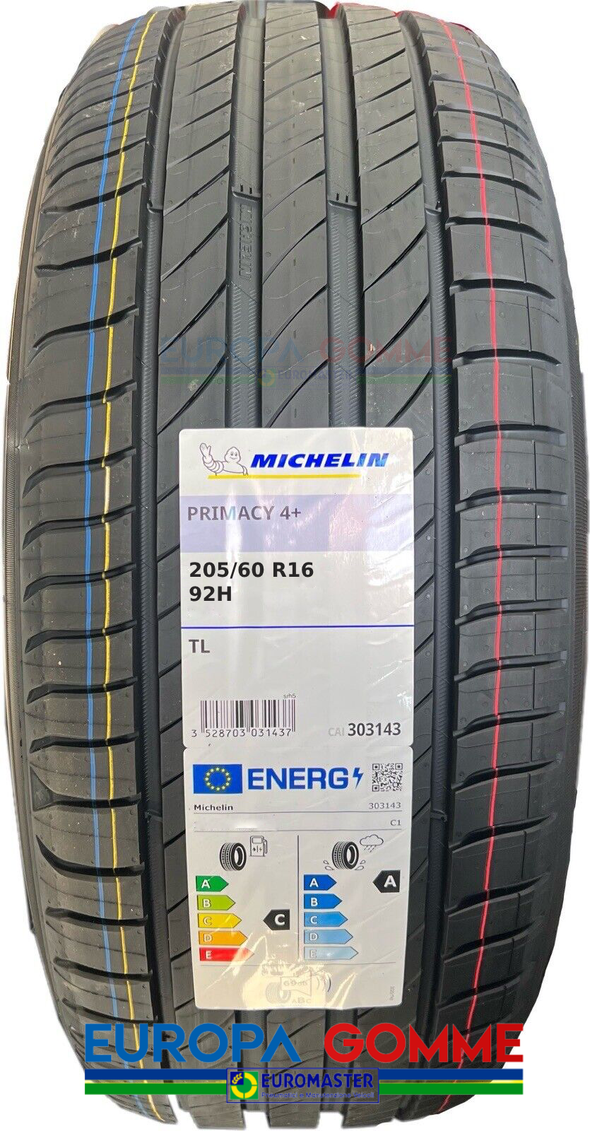 PNEUMATICI MICHELIN 205/60 R16 92H PRIMACY 4+ DOT 24/23 GOMME ESTIVE NUOVE