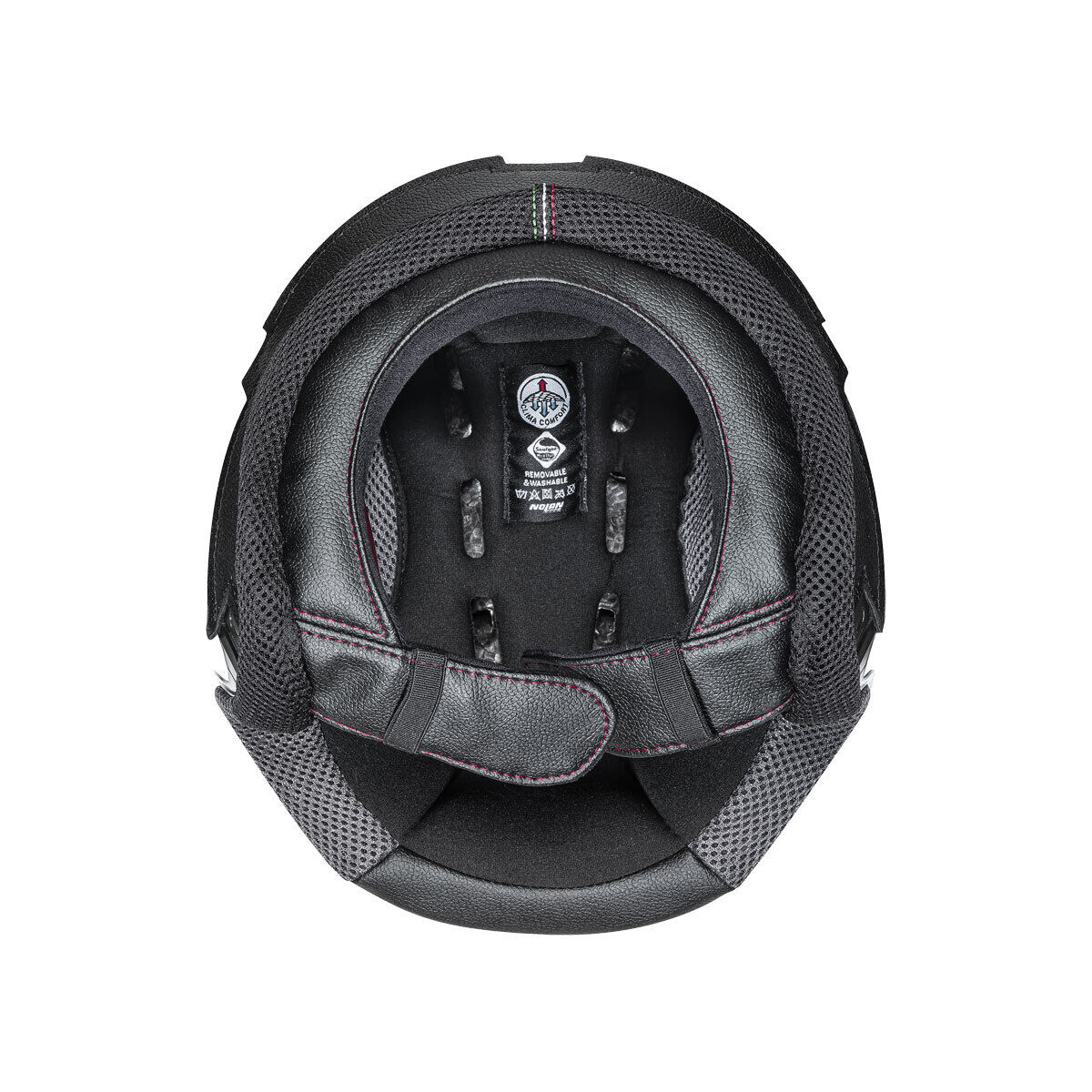 INTERNO CASCO CLIMA COMFORT TAGLIA L NERO ROSSO NOLAN N21 / N21 VISOR