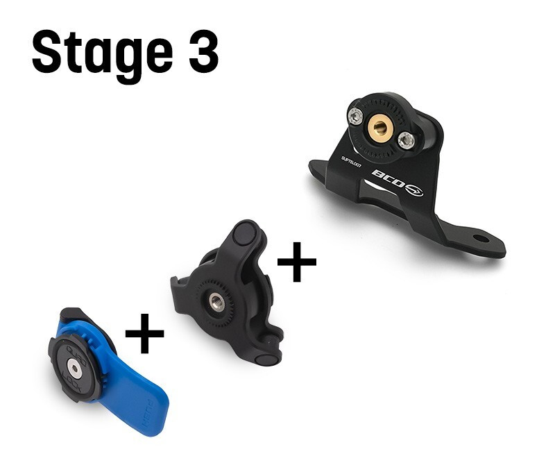 BCD SUPPORT TELEPHONE convient pour YAMAHA MT07 2023 - QUADLOCK - STAGE 3