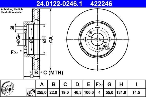 ATE Discofreno  24.0122-0246.1