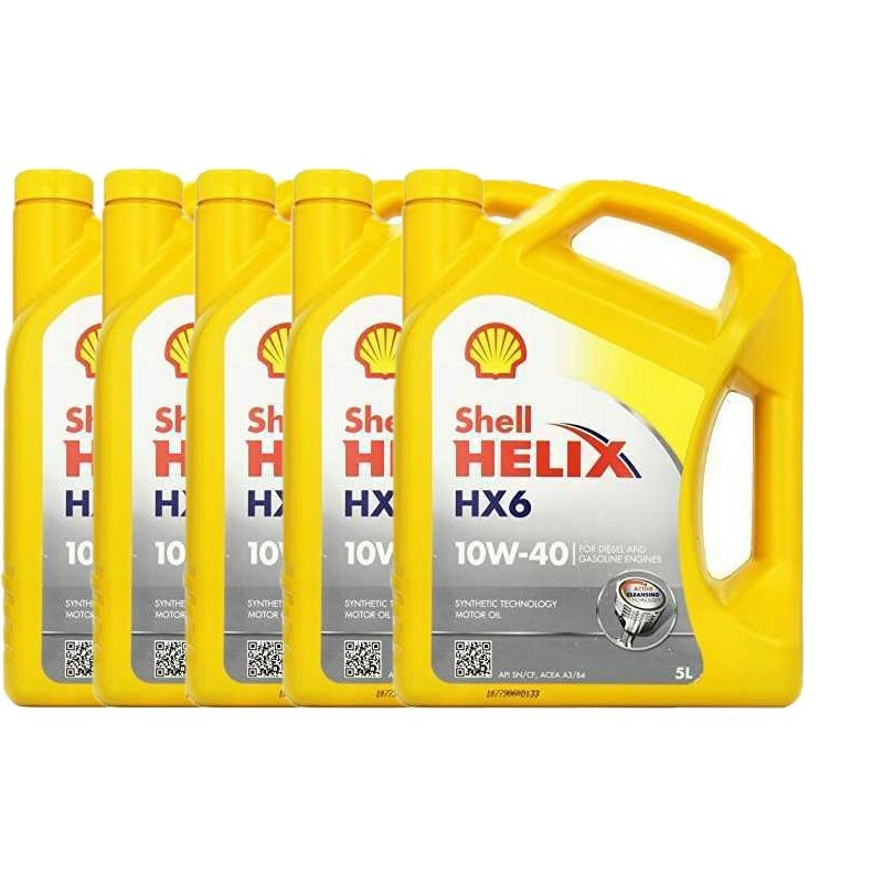 OLIO MOTORE Shell Helix Hx6 10W40 Multigrado MOTORI BENZIANA E DIESEL 25 L LITRI