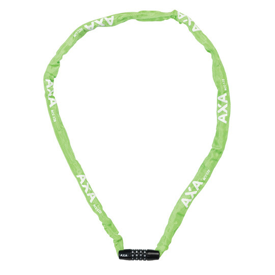 Antivol velo chaine a code d3.5 x 1.20m axa rigid rcc ver