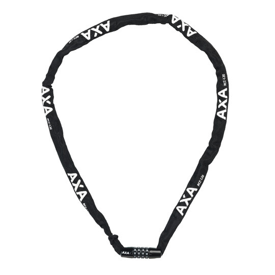Antivol velo chaine a code d3.5 x 1.20m axa rigid rcc noi