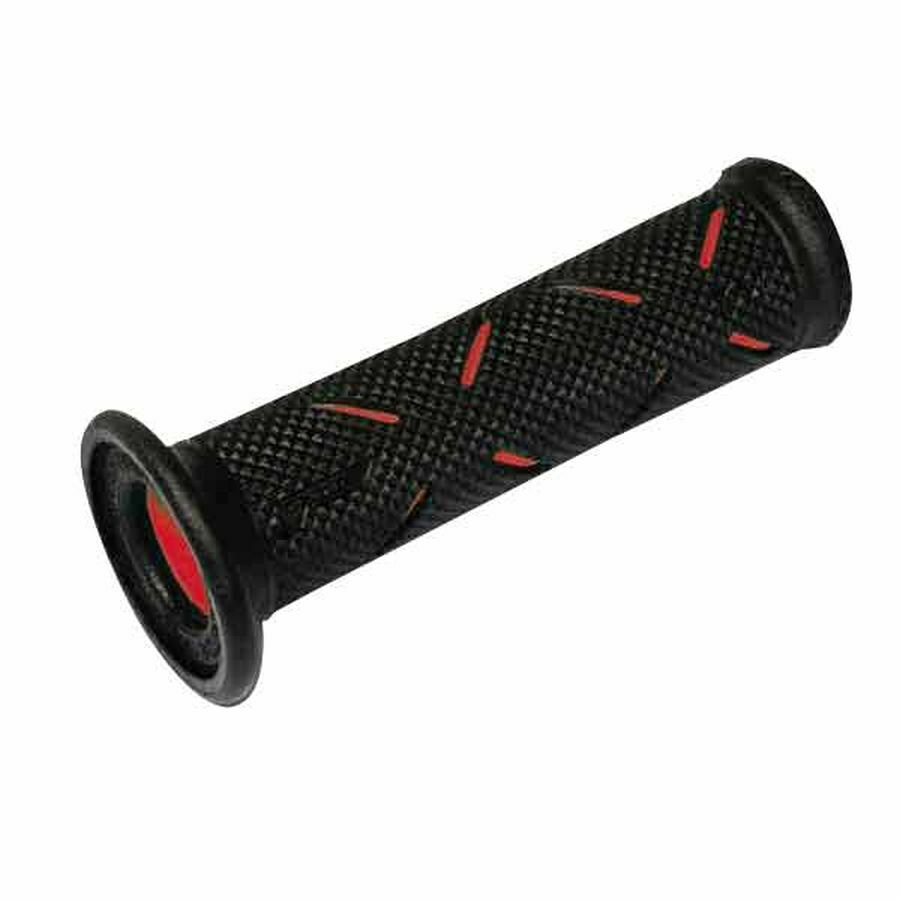COPPIA MANOPOLE MOTO RACING FORATE PROGRIP 717 ROSSO