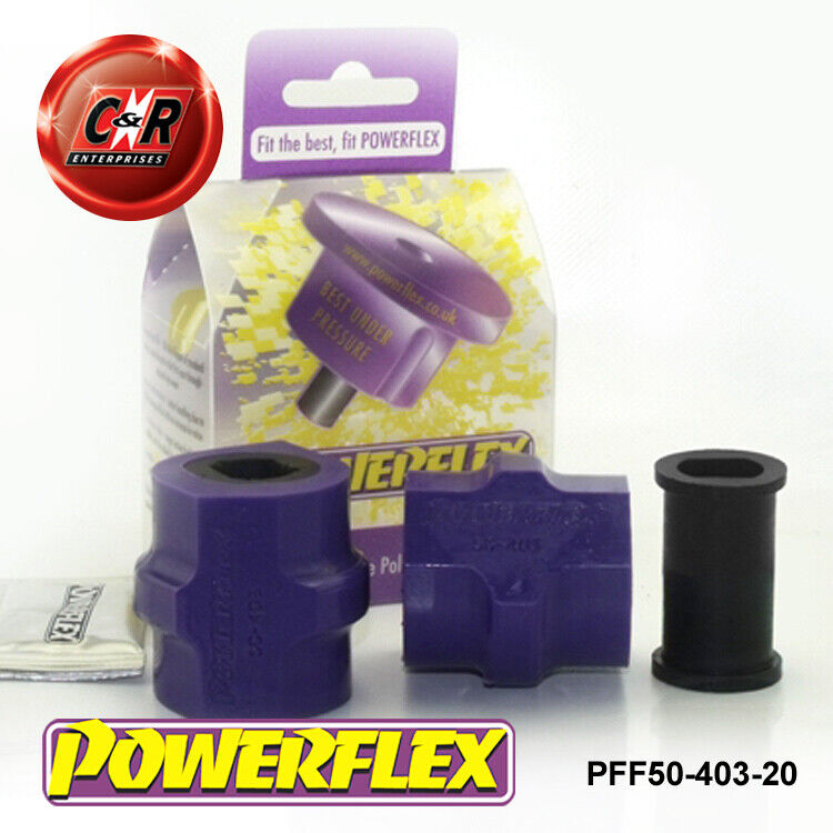 Powerflex Anteriore o , Spazzole A Telaio 20mm Adatto Peugeot 206 PFF50-403-20