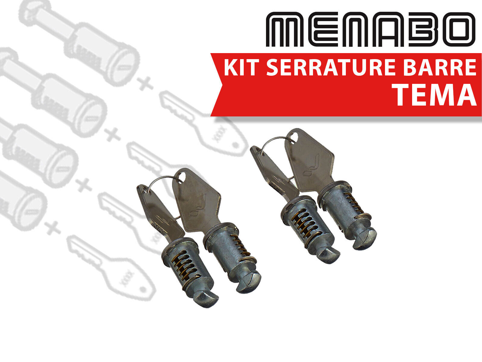 KIT SERRATURE PER BARRE PORTATUTTO MENABO TEMA
