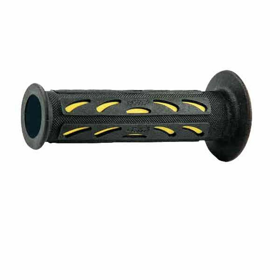 COPPIA MANOPOLE MOTO STRADA FORATE PROGRIP 724 GIALLO