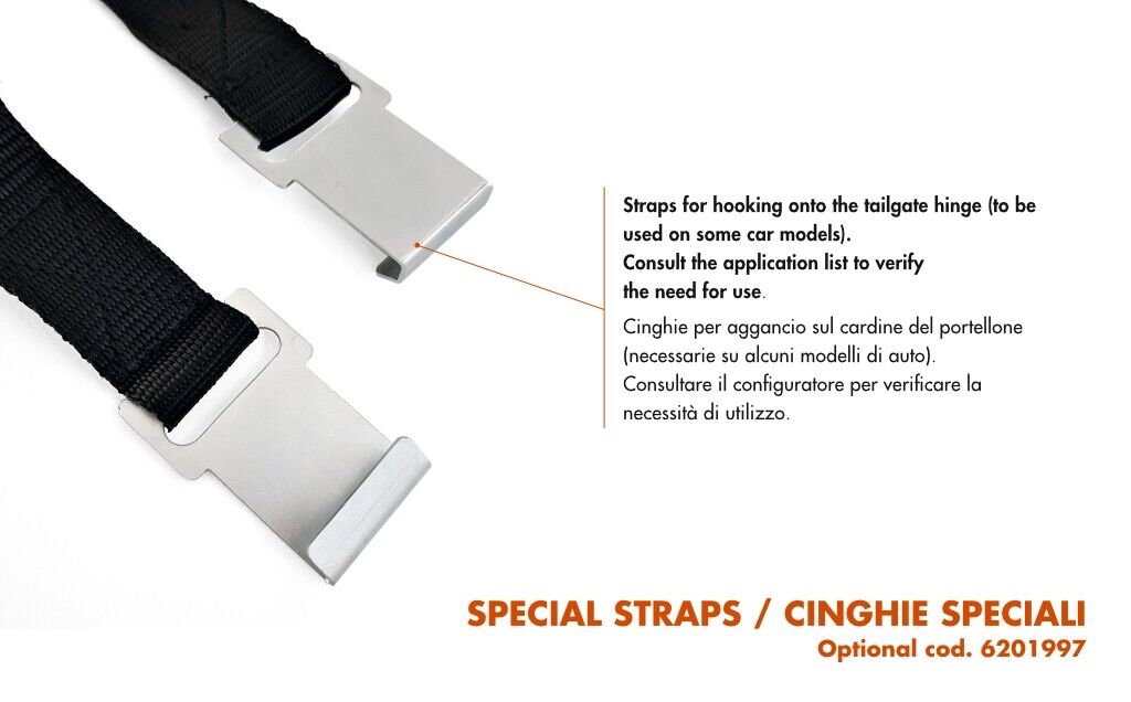 Fabbri Optional Portabici Auto CINGHIE SPECIALI 5976933