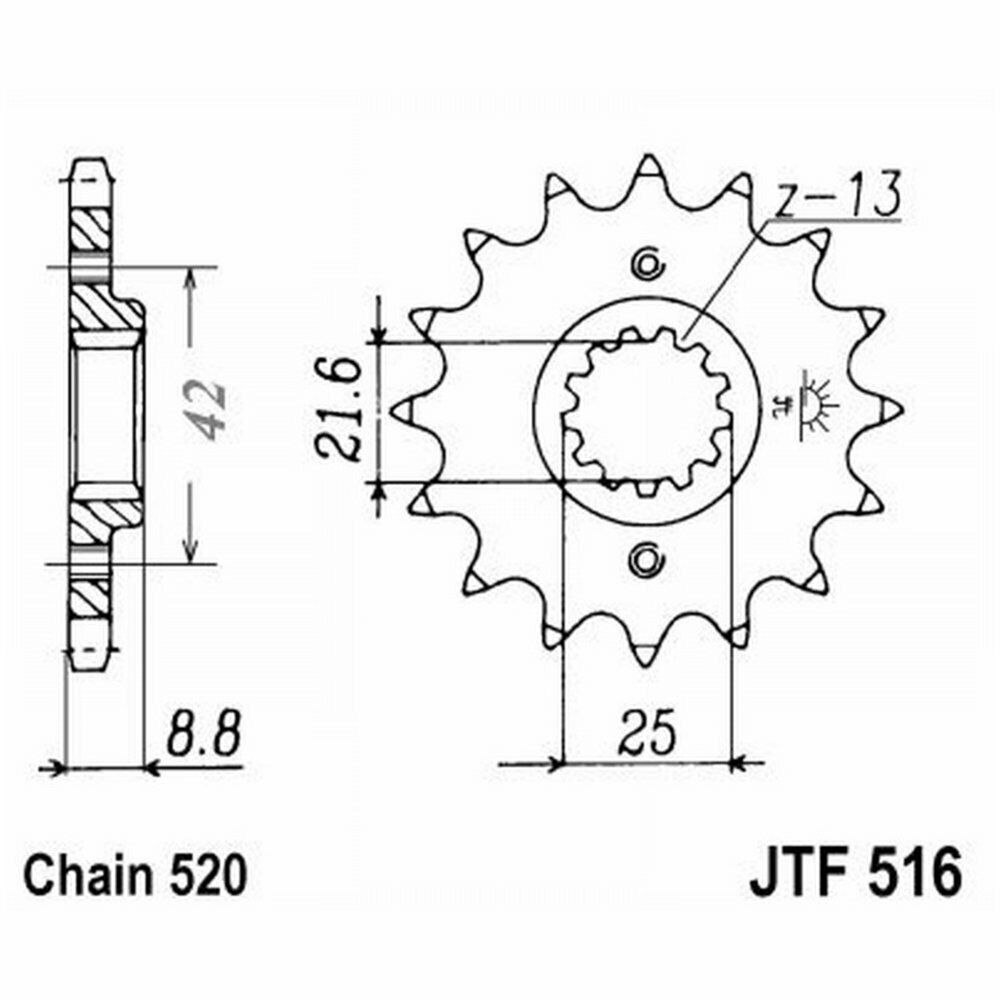PIGNONE JT 516 z13