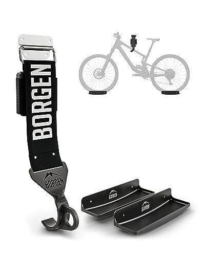 Borgen portabici da muro - portabici regolabile da muro - compatibile con (M4K)