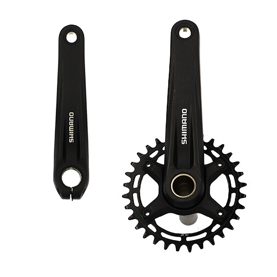 Pedalier vtt mono 32d l175 alu shimano mt510 12v