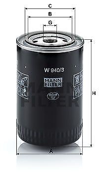 Filtro olio - MANN-FILTER W 940/3