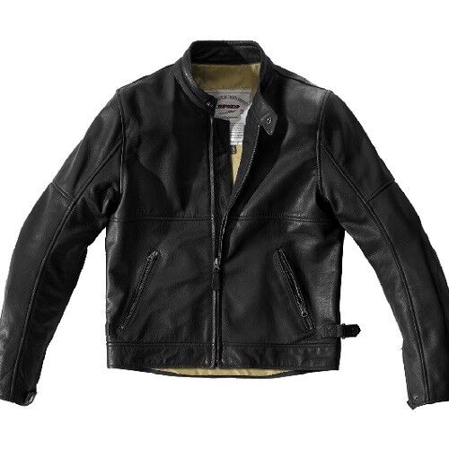 GIACCA UOMO IN PELLE NERA ROCK SPIDI SIZE XXL