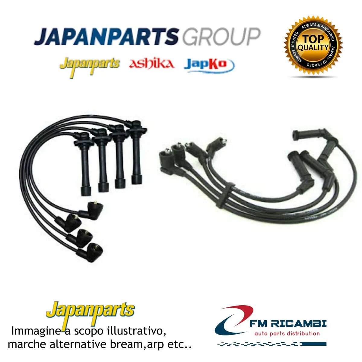 IC-812 JAPANPARTS SERIE CAVI CANDELA SUBARU JUSTY II (JMA  MS) 1.3