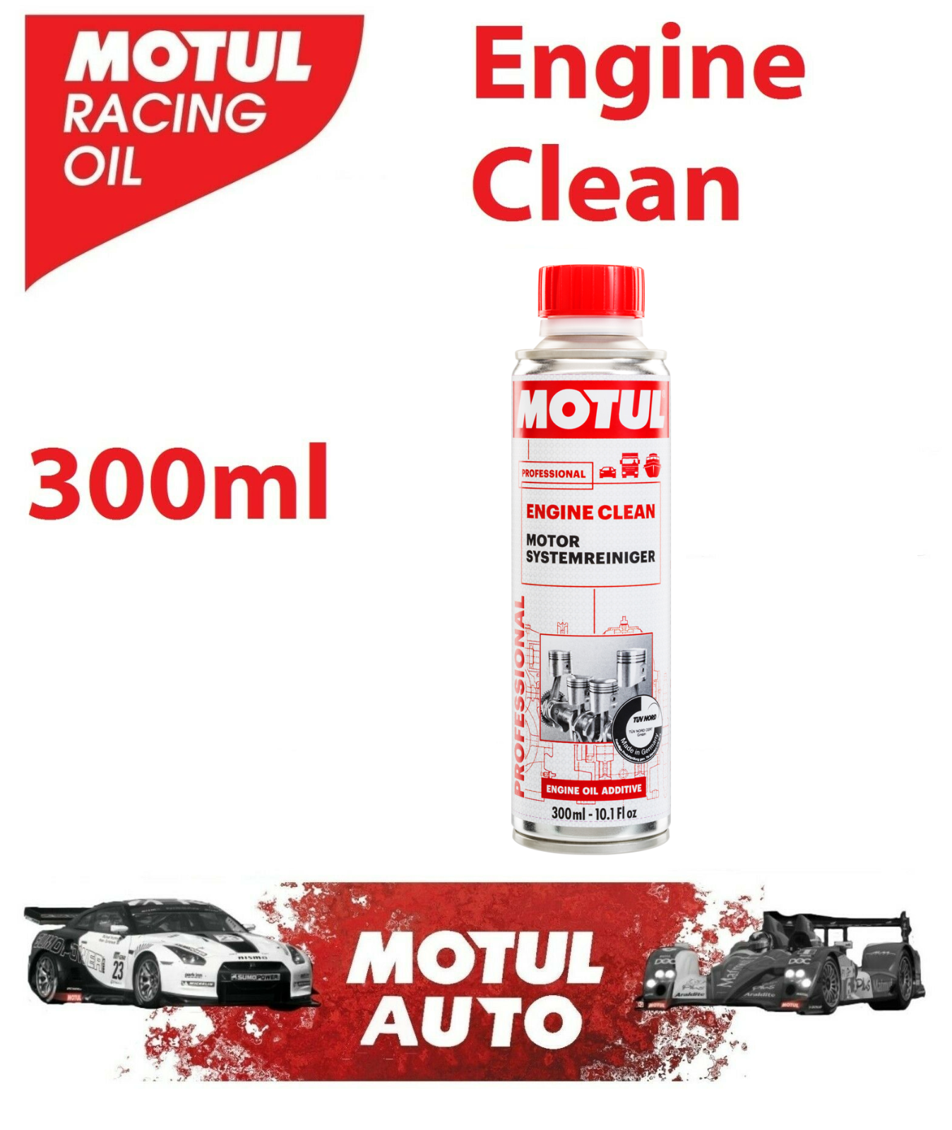 Motul Engine Clean Pulitore per Motori - 300 ml (108119) auto