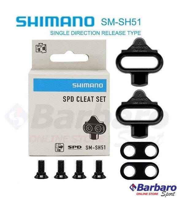 Shimano SPD Tacchetti Pedali SM - SH51 MTB Bike Biciclette Cleat Set Originale