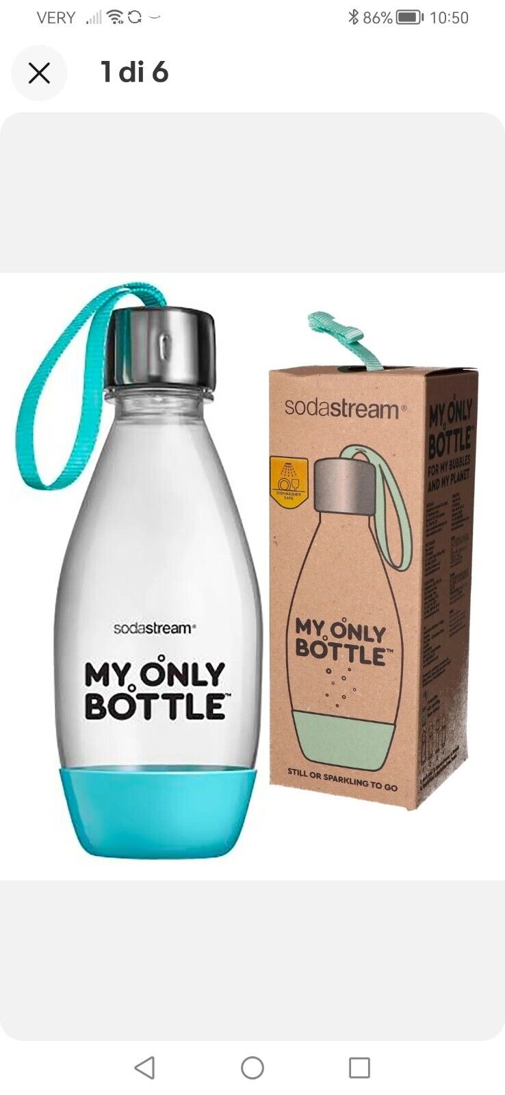 SODASTREAM Bottiglia Borraccia My Only Bottle 500ml PET