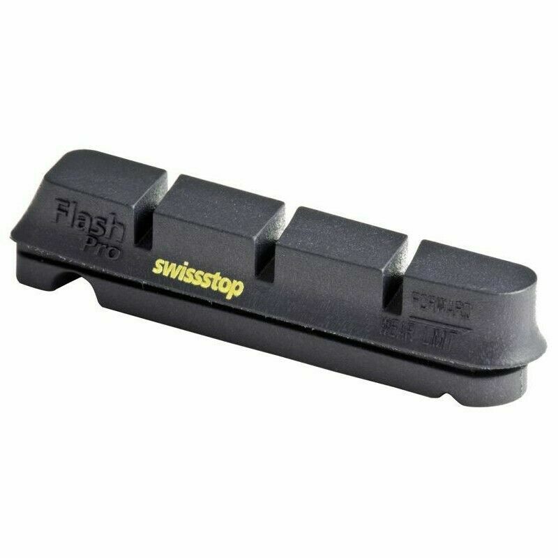 Pattini SwissStop Race Flash Pro Black Prince per cerchi in carbonio 4 pezzi
