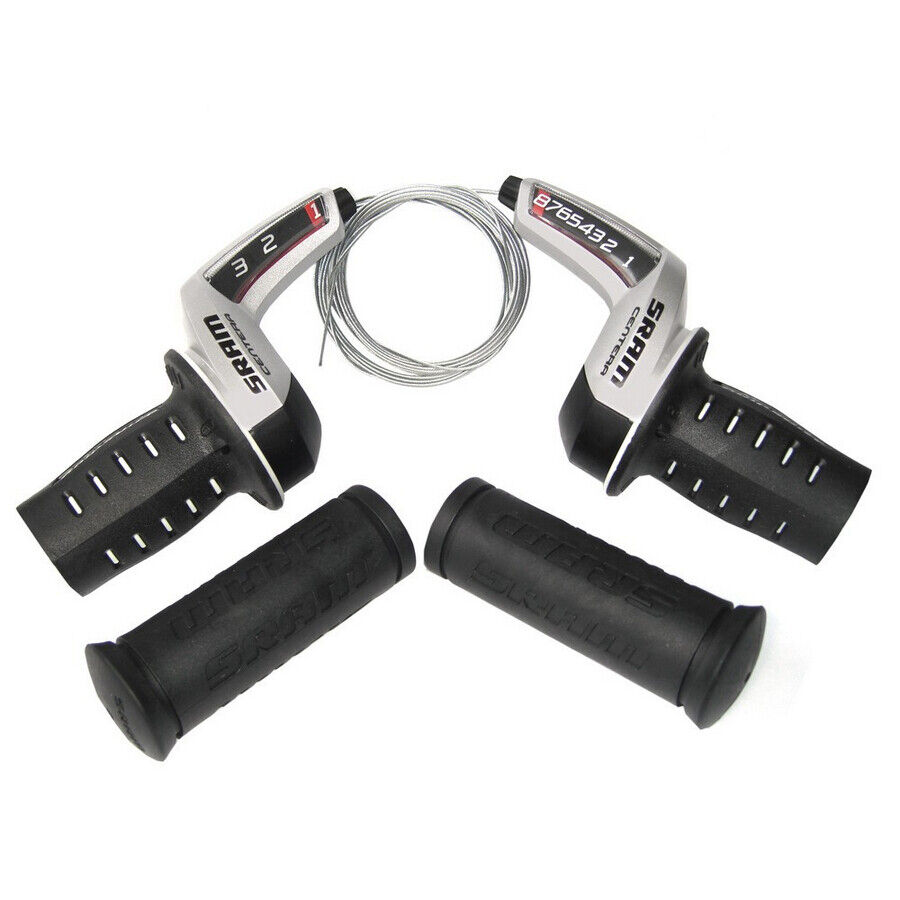 coppia comandi cambio rotante grip shift centera 3x8v compatibile shimano SRAM b