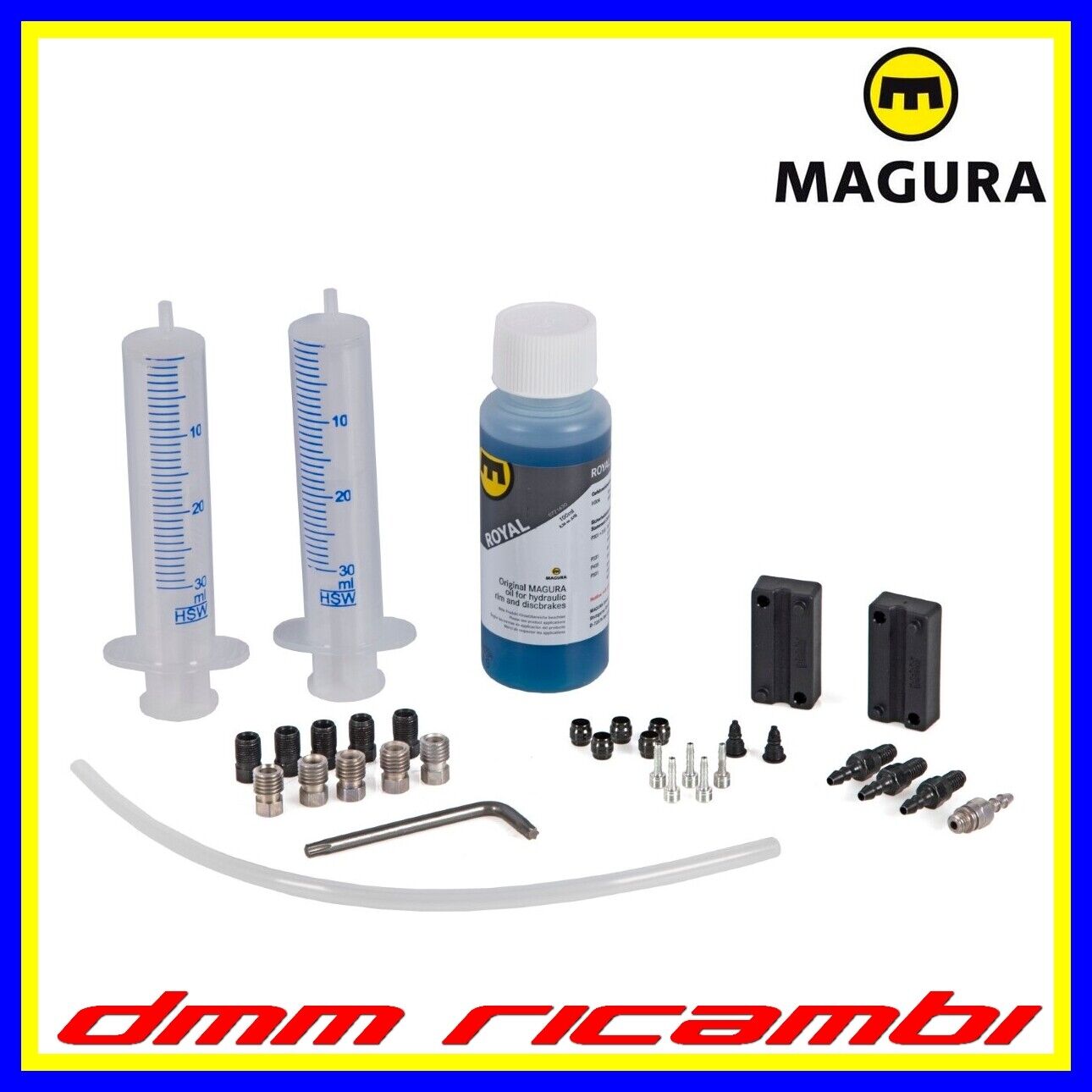 Kit spurgo per freni MAGURA MT Service Kit Olio minerale siringhe raccordi tubo