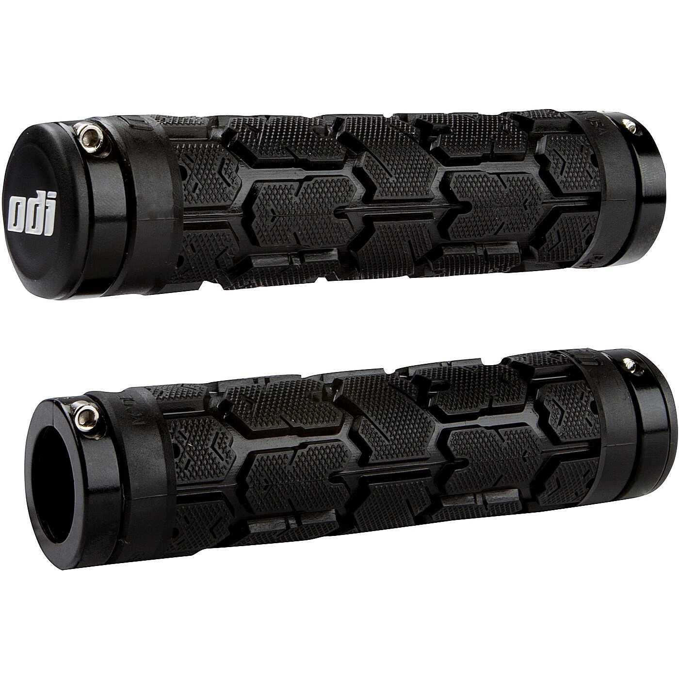Manopole mtb odi rogue lock-on nere morsetti neri 130mm confezione bonus Bici