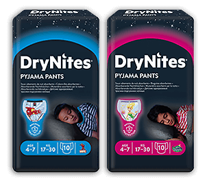 Drynites Pyjama Pants Bambino Maschio Mutandine Assorbenti Per La Notte 4-7 Anni
