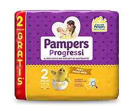 PAMPERS Progressi Taglia 2  3/6kg 30 Pezzi