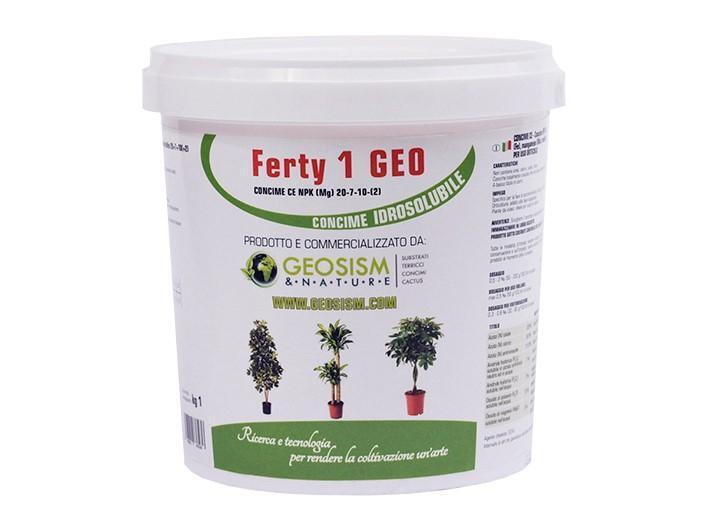 Ferty 1, NPK(Mg) 20-7-10+(2) + microelementi (1 kg), concime in polvere idrosolu