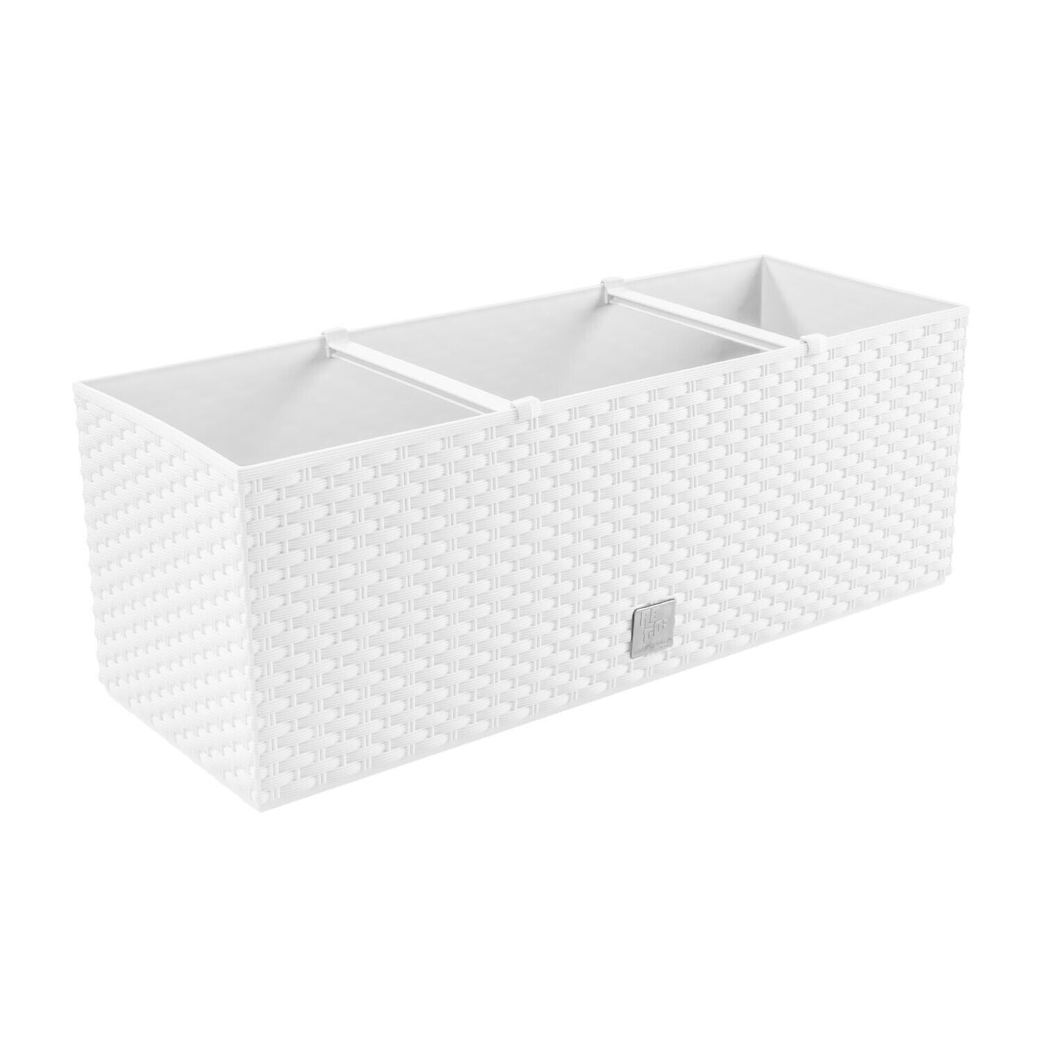 Fioriere comprensive di vaso per irrigazione RATO CASE DRTC800 Bianco