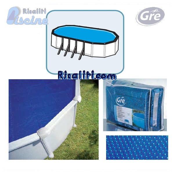 CPROV730 COPERTURA SOLARE ESTIVA TELO TERMICO GRE PISCINA OVALE 730x375 CM