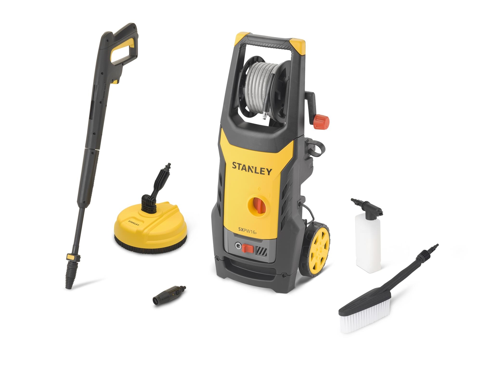 Stanley SXPW16PE Idropulitrice ad Alta Pressione con Patio Cleaner e Spazzola Fi