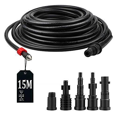 SWAWIS Sonda Sturatubi per Idropulitrice 15M 180bar Tubo Idropulitrice (P4o)