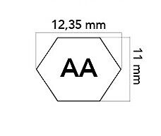 Cinghia esagonale AA90 tagliaerba trattorino UNIVERSALE 12,7x2286mm