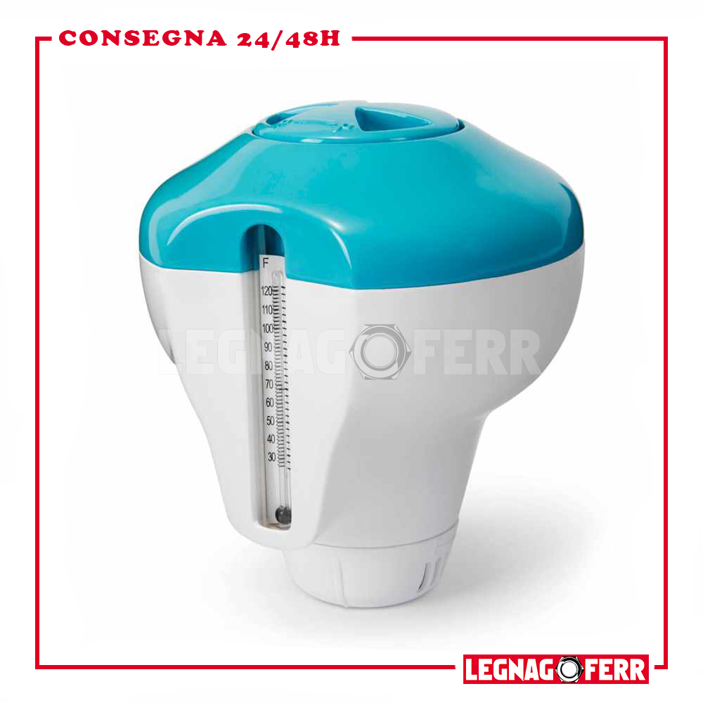 Intex 29043 Dispenser Dosatore di Cloro con Termometro Integrato Galleggiante