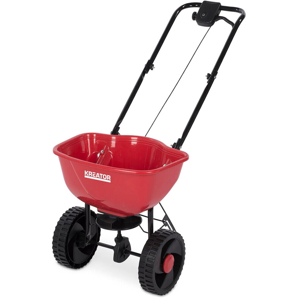 SEMINATRICE CARRELLO SEMINATORE GIREVOLE DISTRIBUTORE SPARGICONCIME 15Lt KREATOR